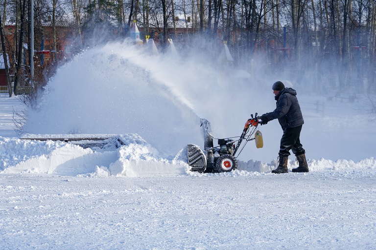 salt on driveway