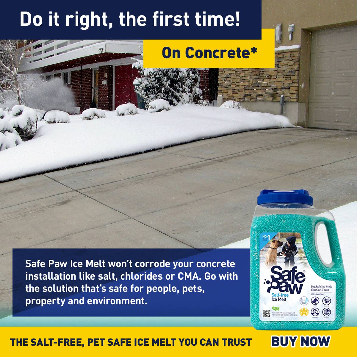 Concrete Safe Ice Melt Safe Paw Ice Melter