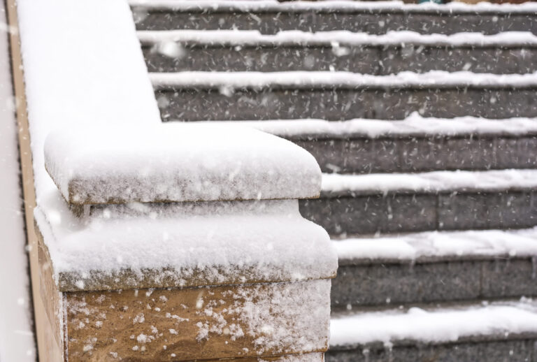 Preparing For Winter With Pallets Of Safe Paw