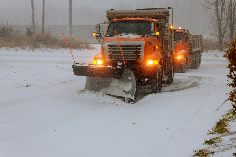 Trucks With Snow Plows Essential Equipment For Winter Road Safety (2)