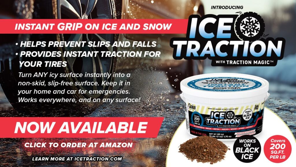 Ice Traction (with Traction Magic™) - INDUSTRIAL GRADE TRACTION FOR ICE AND SNOW