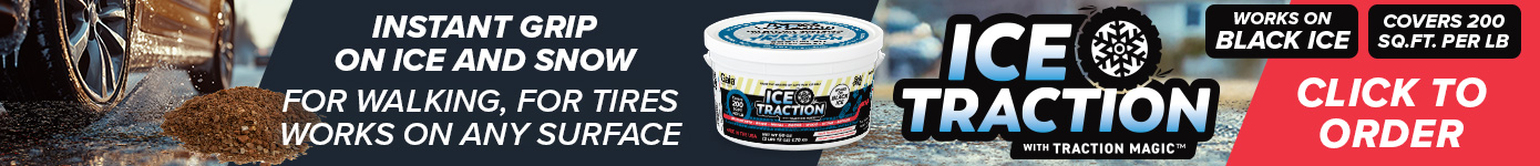 Ice Traction (with Traction Magic™) - INDUSTRIAL GRADE TRACTION FOR ICE AND SNOW
